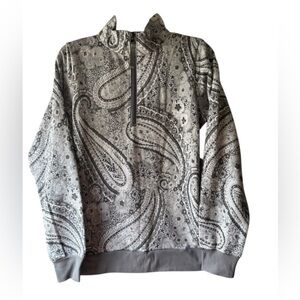 Vera Bradley Paisley Print Quarter-Zip Pullover